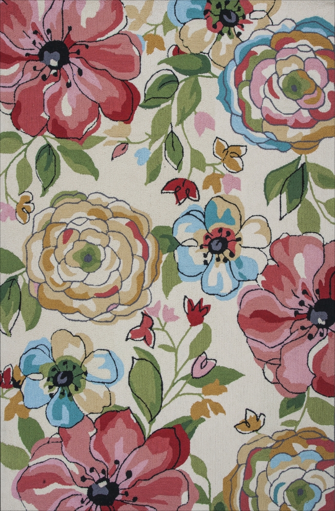 Kids Blooming Blast Multi 3'3 x 5'3 Rug - Thumbnail - Image 1