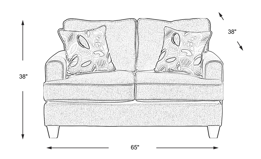 Dimension Image. Please refer to the Dimension Tab on this page for dimension details.