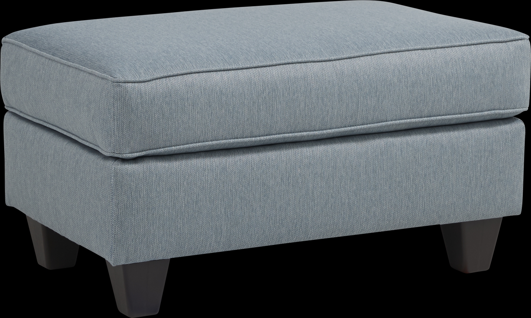 Blooming Grove Aqua Ottoman - Thumbnail - Image 1