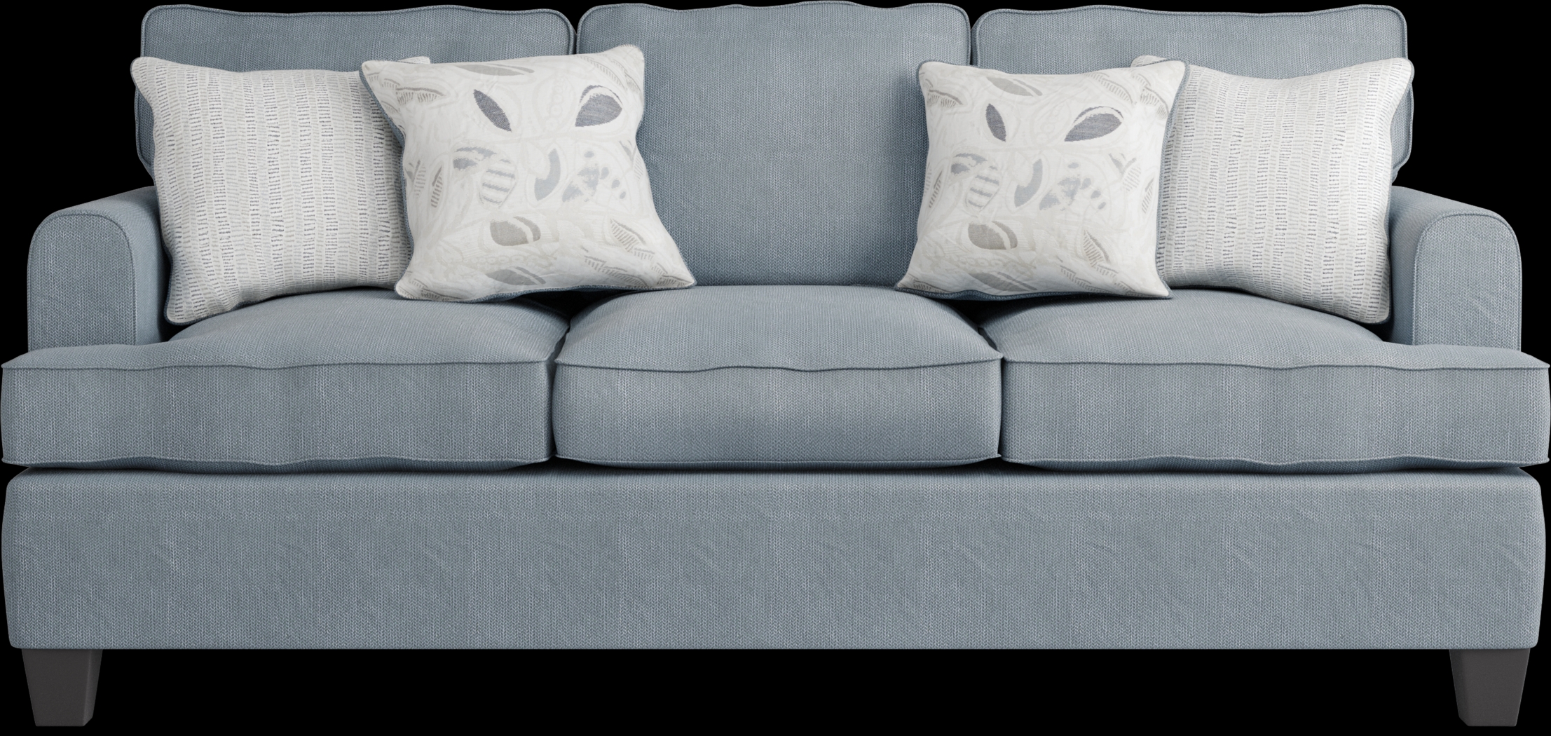 Blooming Grove Aqua 7 Pc Living Room - Thumbnail - Image 2