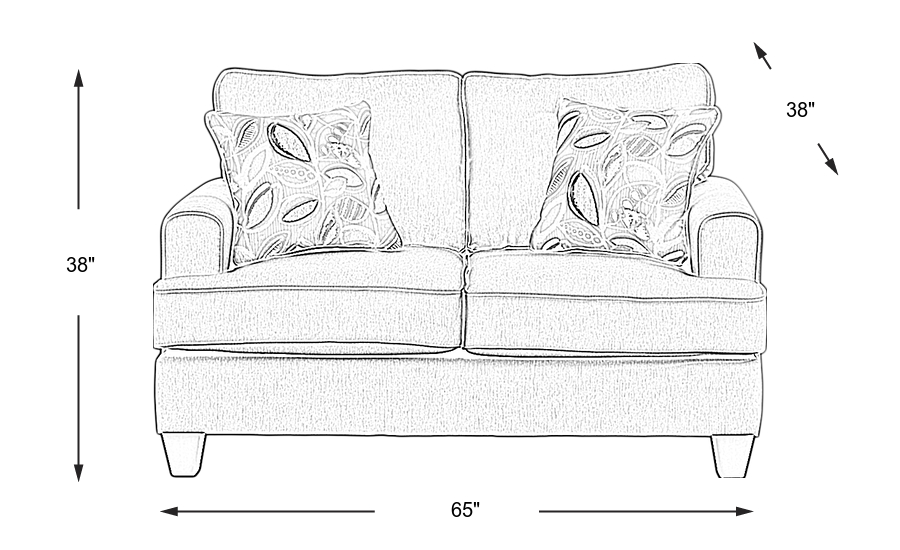 Dimension Image. Please refer to the Dimension Tab on this page for dimension details.