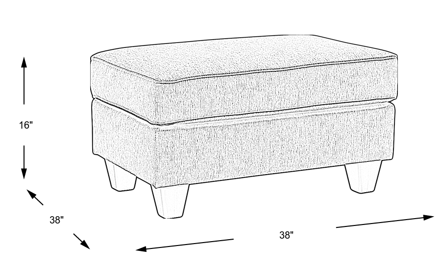 Dimension Image. Please refer to the Dimension Tab on this page for dimension details.
