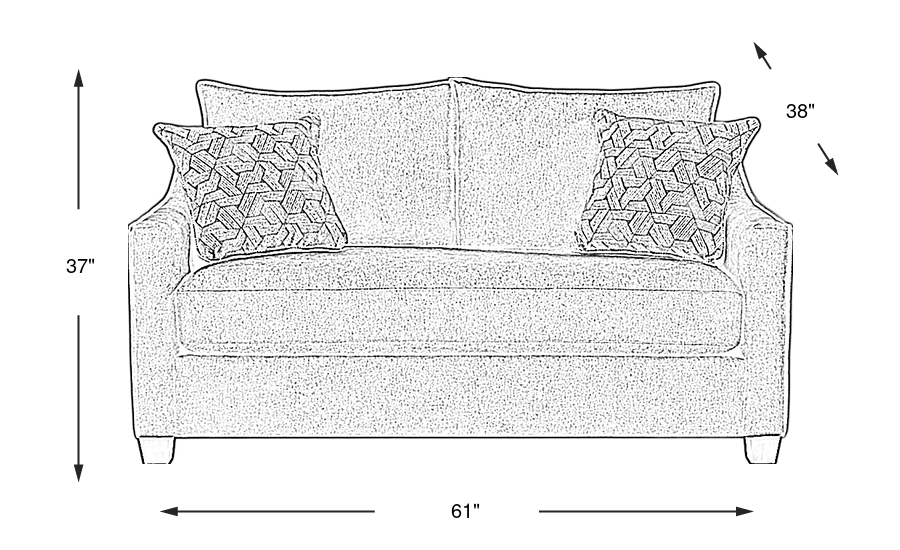 Dimension Image. Please refer to the Dimension Tab on this page for dimension details.