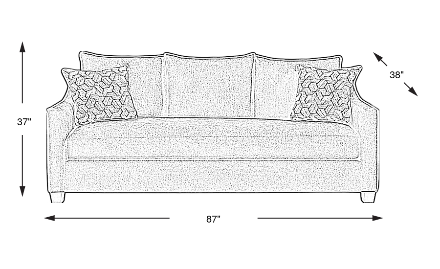 Dimension Image. Please refer to the Dimension Tab on this page for dimension details.