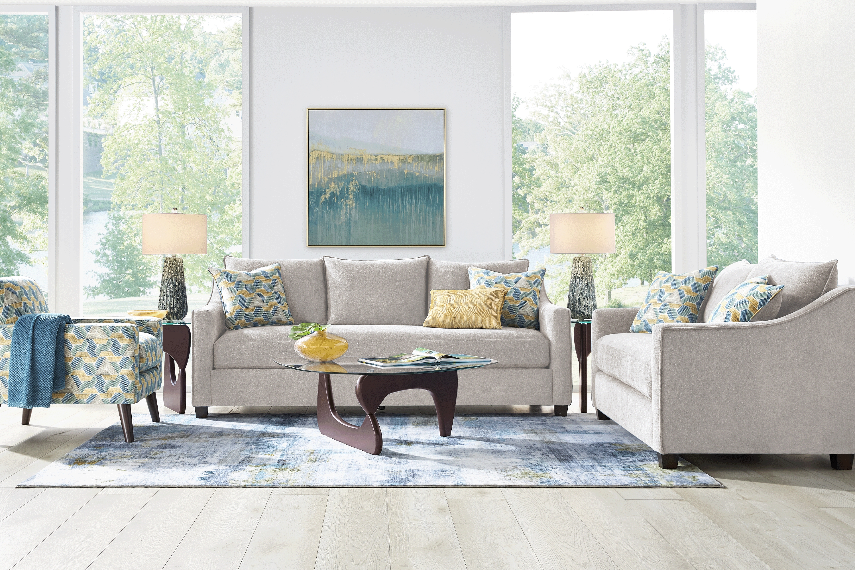 Bloomington Platinum 5 Pc Living Room - Thumbnail - Image 1