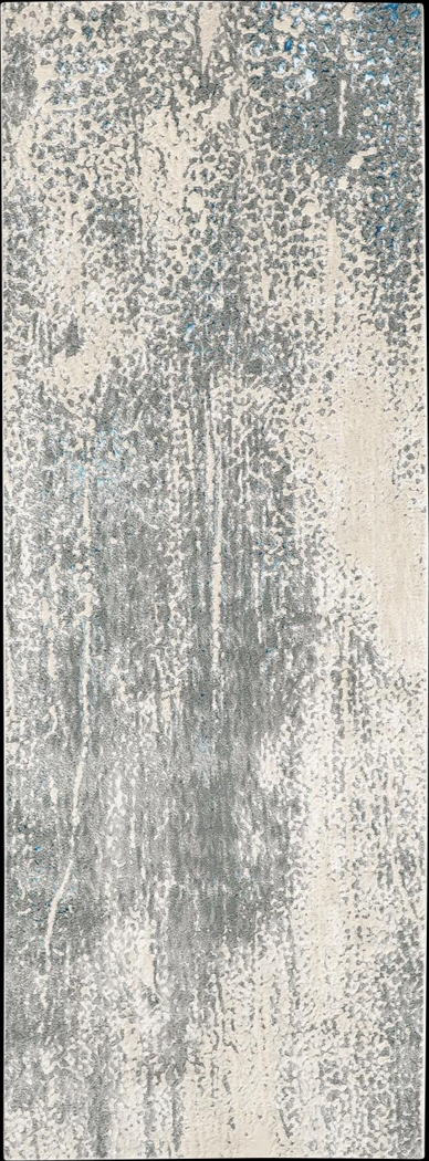 Bloomslam Gray 2'10 x 7'10 Runner Rug - Thumbnail - Image 1