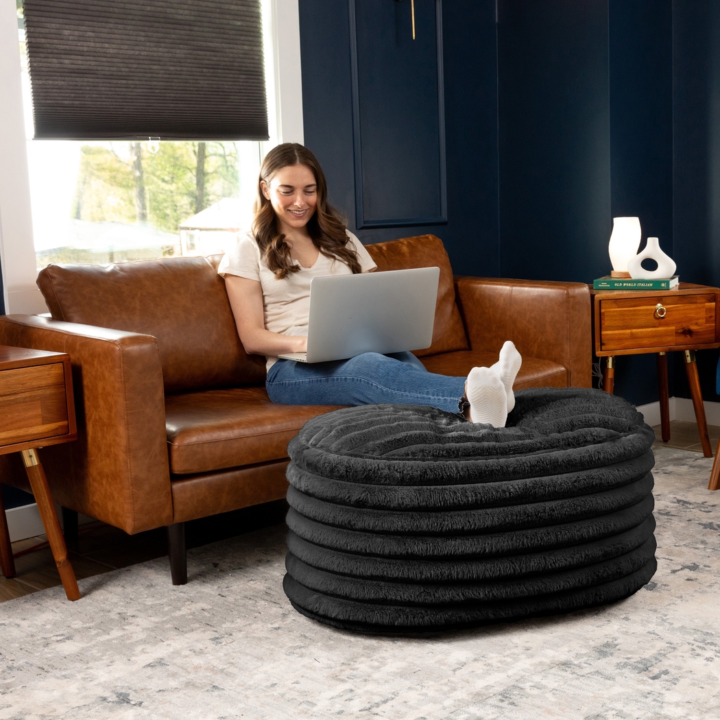 Blossi Black Large Pouf - Thumbnail - Image 5