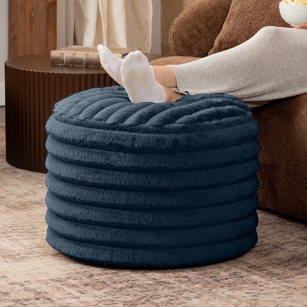 Blossi Blue Pouf - Thumbnail - Image 3
