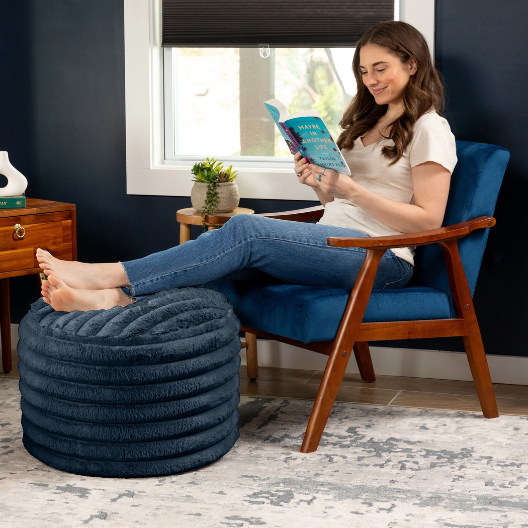 Blossi Blue Pouf - Thumbnail - Image 6