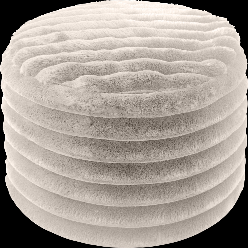 Blossi Gray Pouf - Thumbnail - Image 1