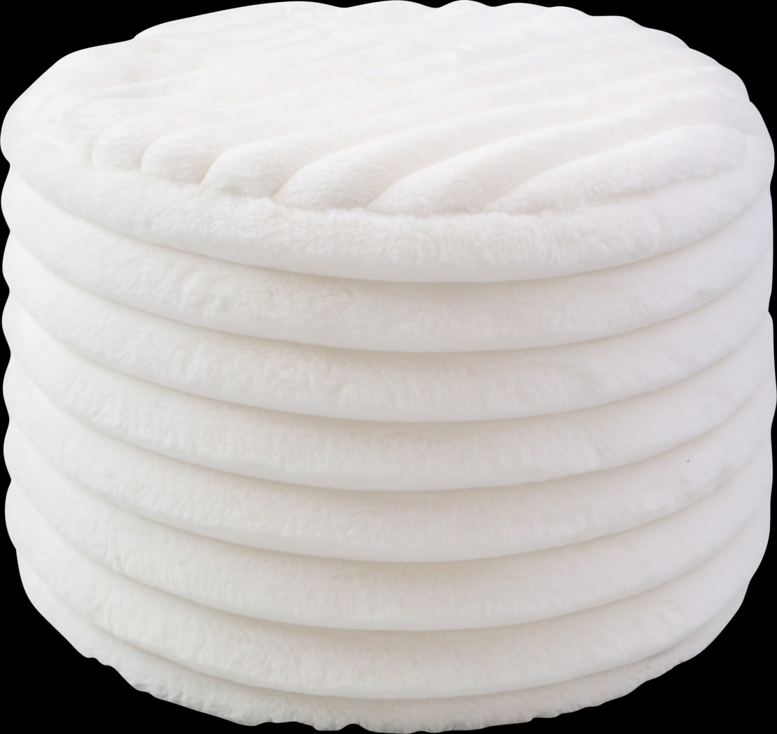 Blossi Ivory Pouf - Thumbnail - Image 1