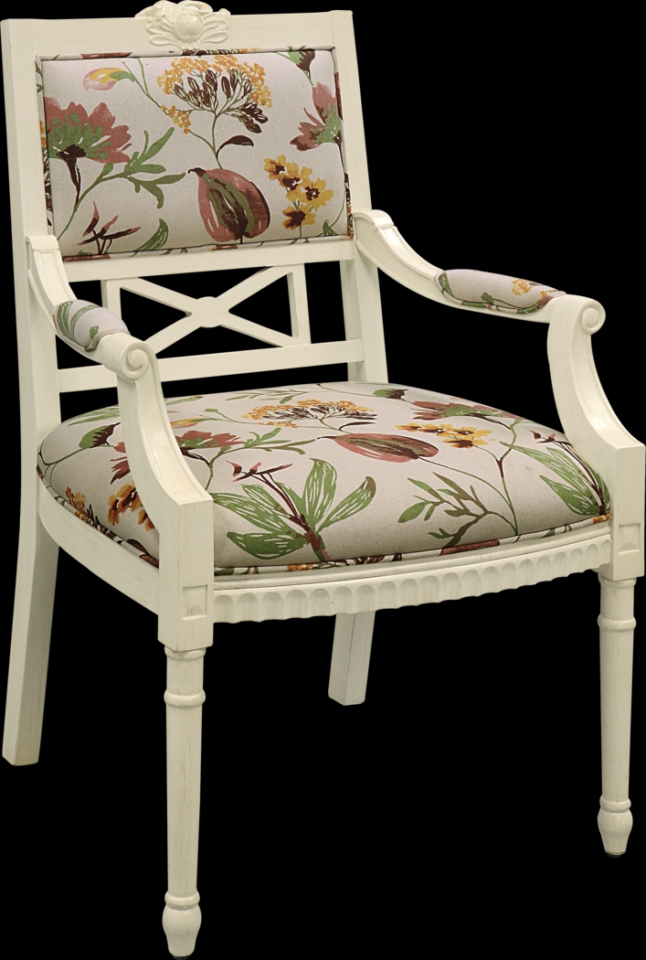 Blossom Cream Accent Chair - Thumbnail - Image 1