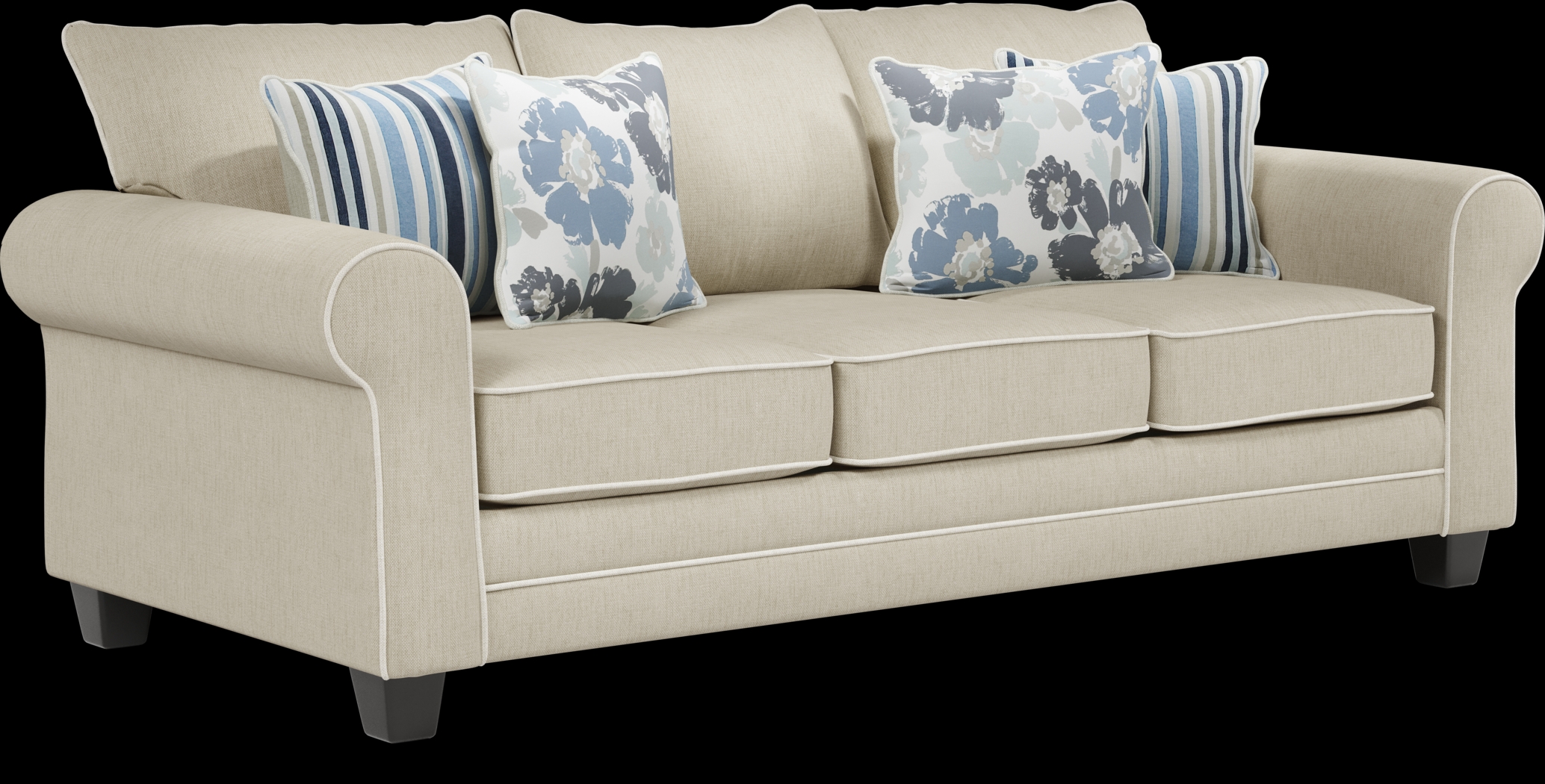 Blossom Fields Beige Sofa - Thumbnail - Image 2