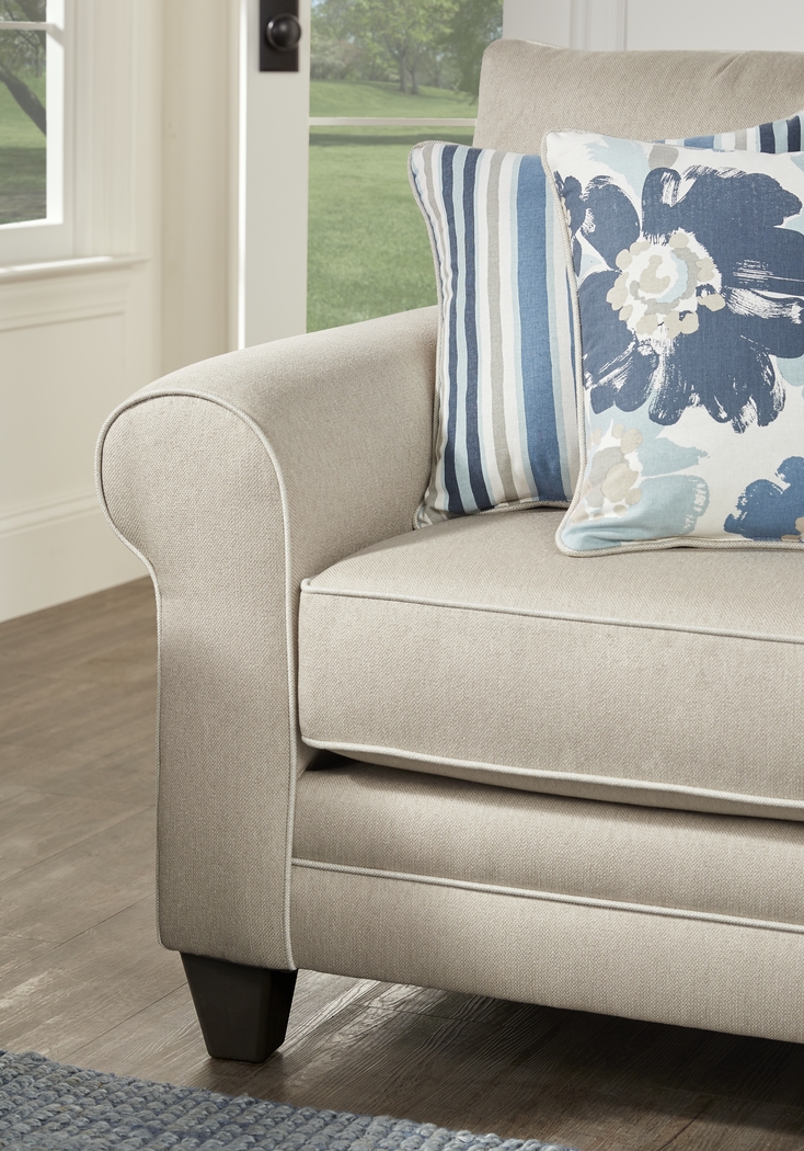 Blossom Fields Beige Sofa - Thumbnail - Image 4