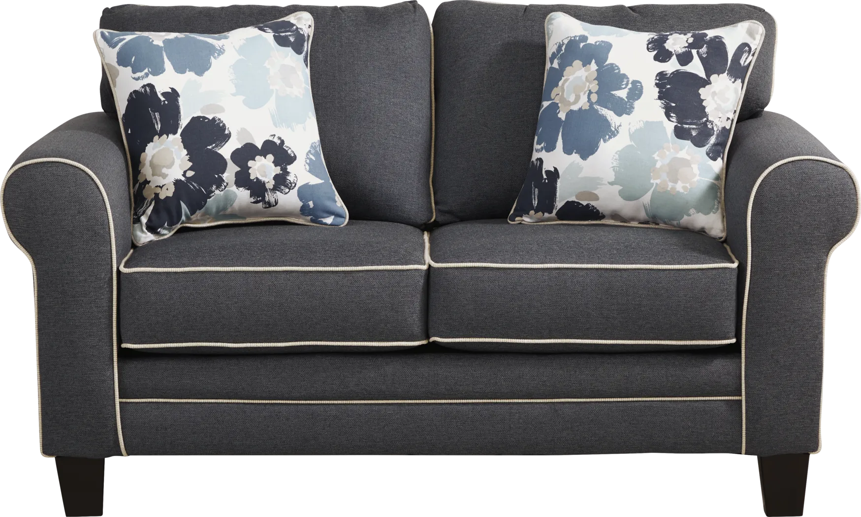 Blossom Fields Blue 7 Pc Living Room - Thumbnail - Image 6