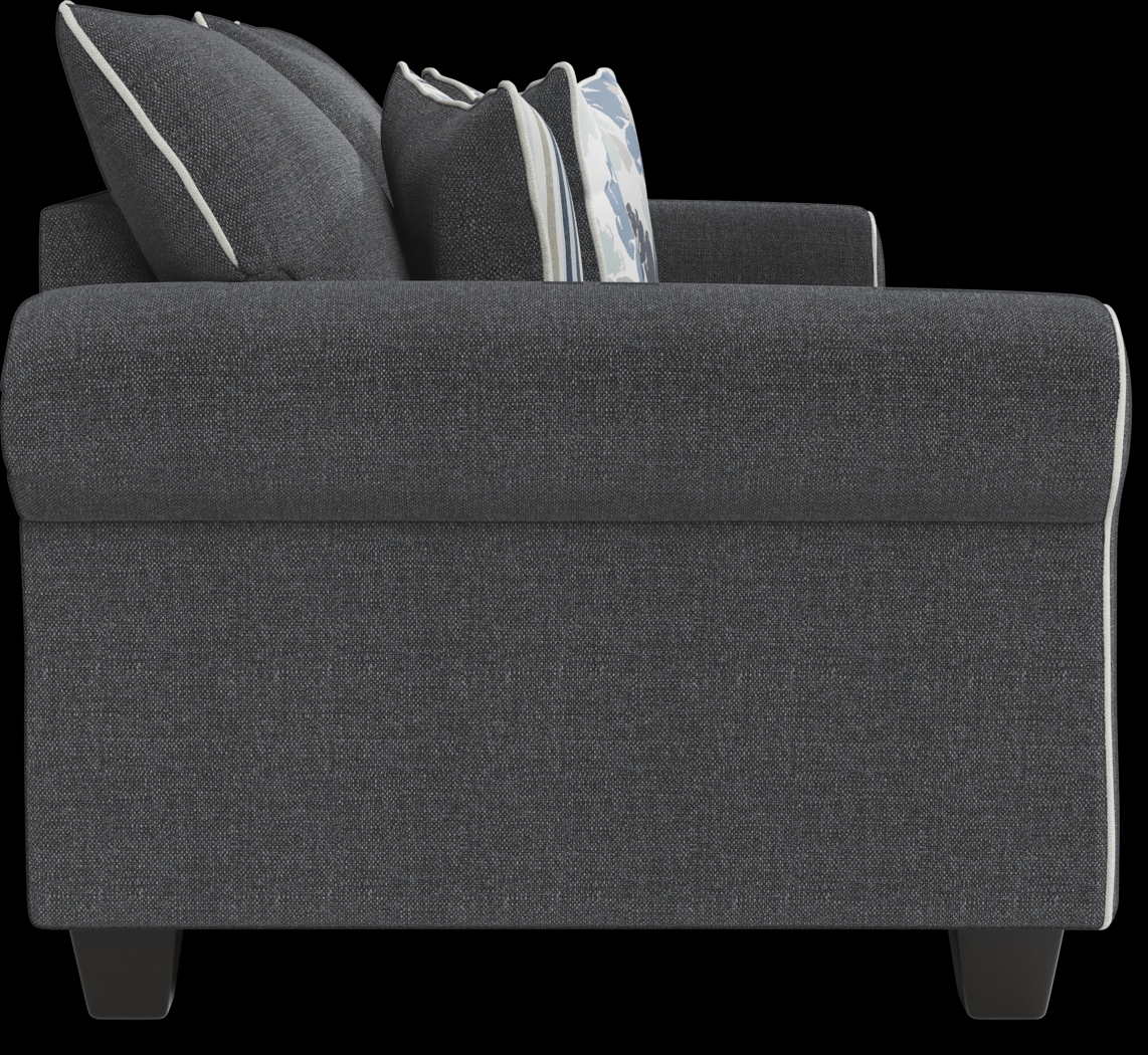 Blossom Fields Blue Sofa - Thumbnail - Image 4