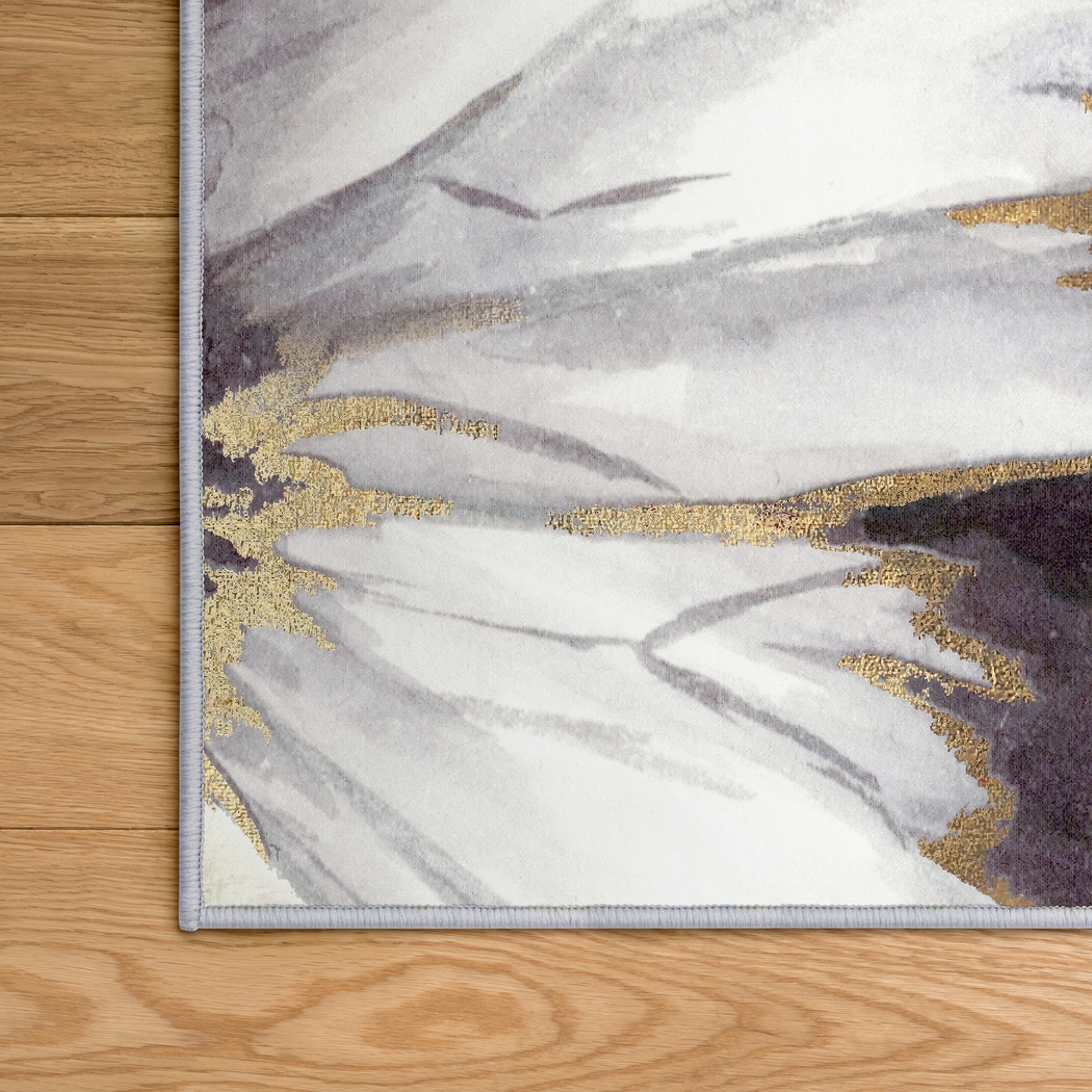 Blossom Villa White 5' x 7'7 Rug - Thumbnail - Image 4