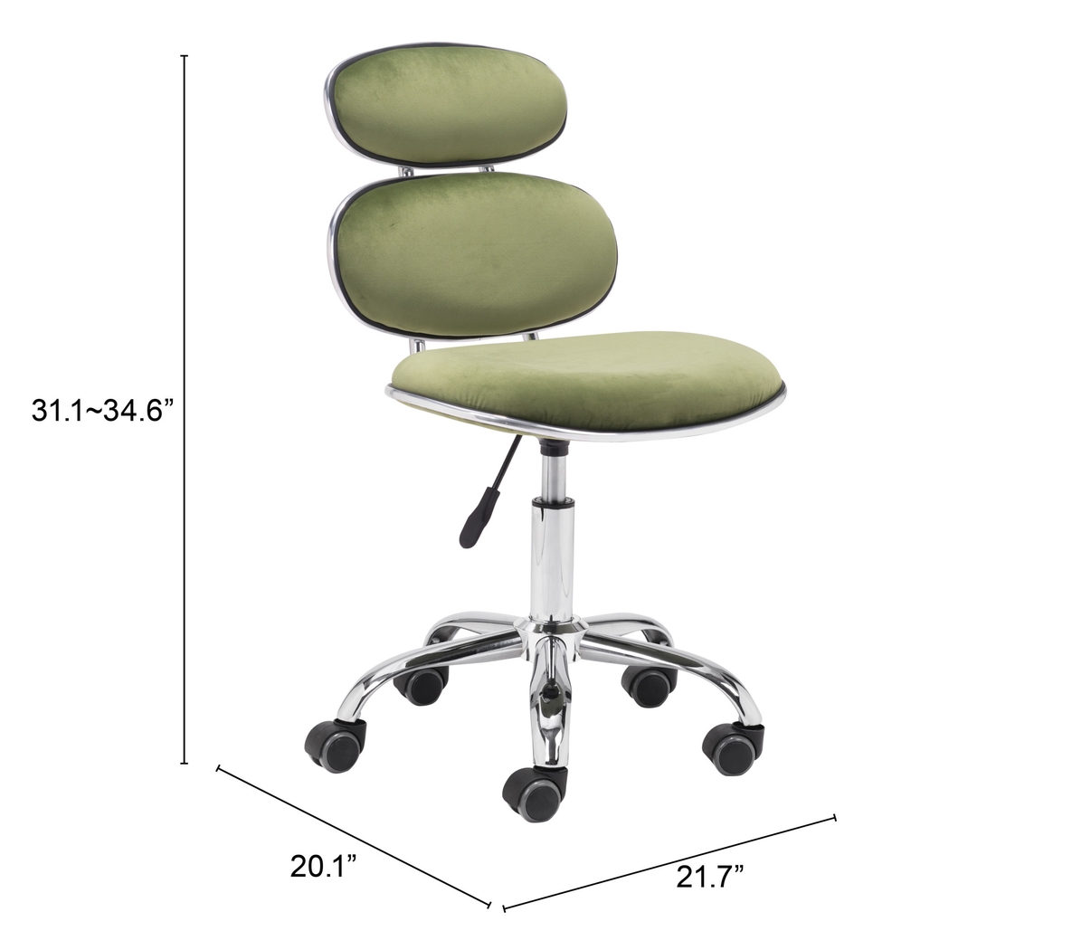 Blossomia Green Office Chair - Thumbnail - Image 7