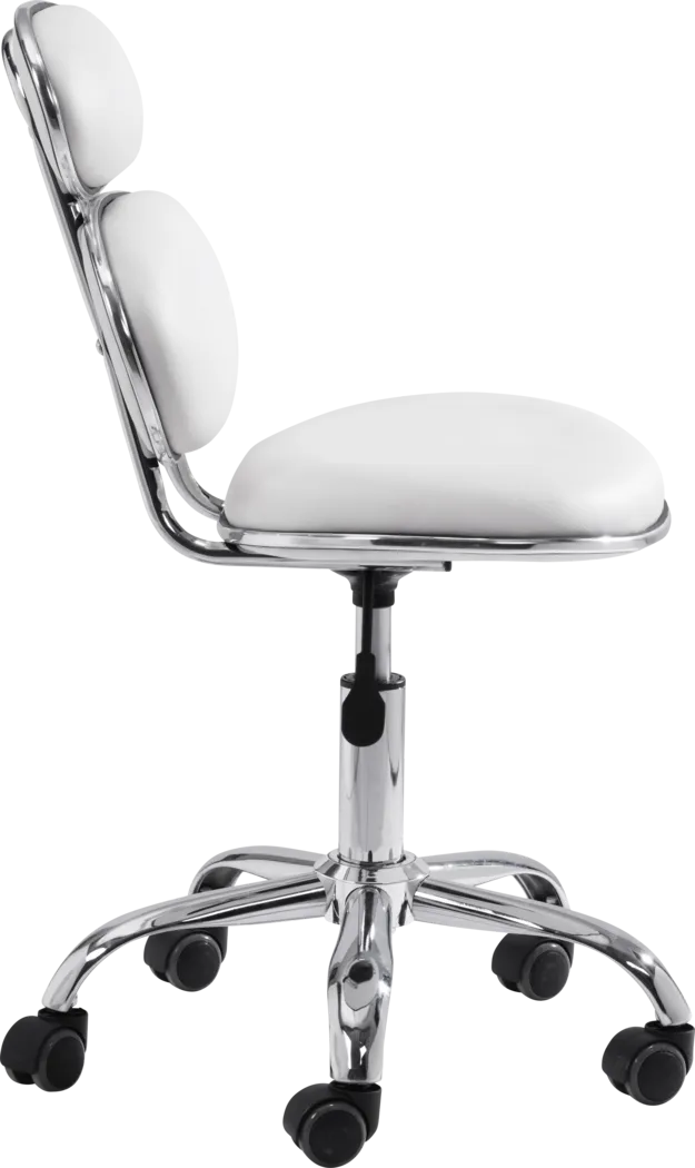 Blossomia White Office Chair - Thumbnail - Image 2