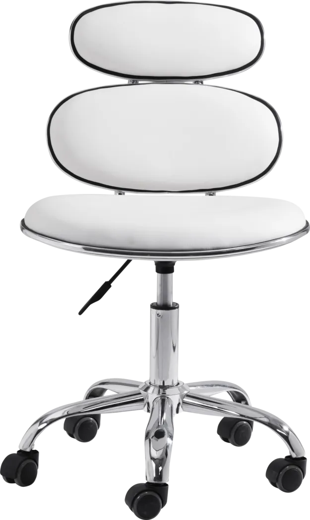 Blossomia White Office Chair - Thumbnail - Image 3