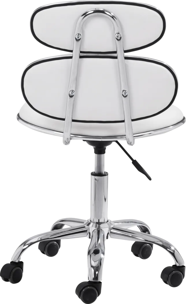 Blossomia White Office Chair - Thumbnail - Image 4