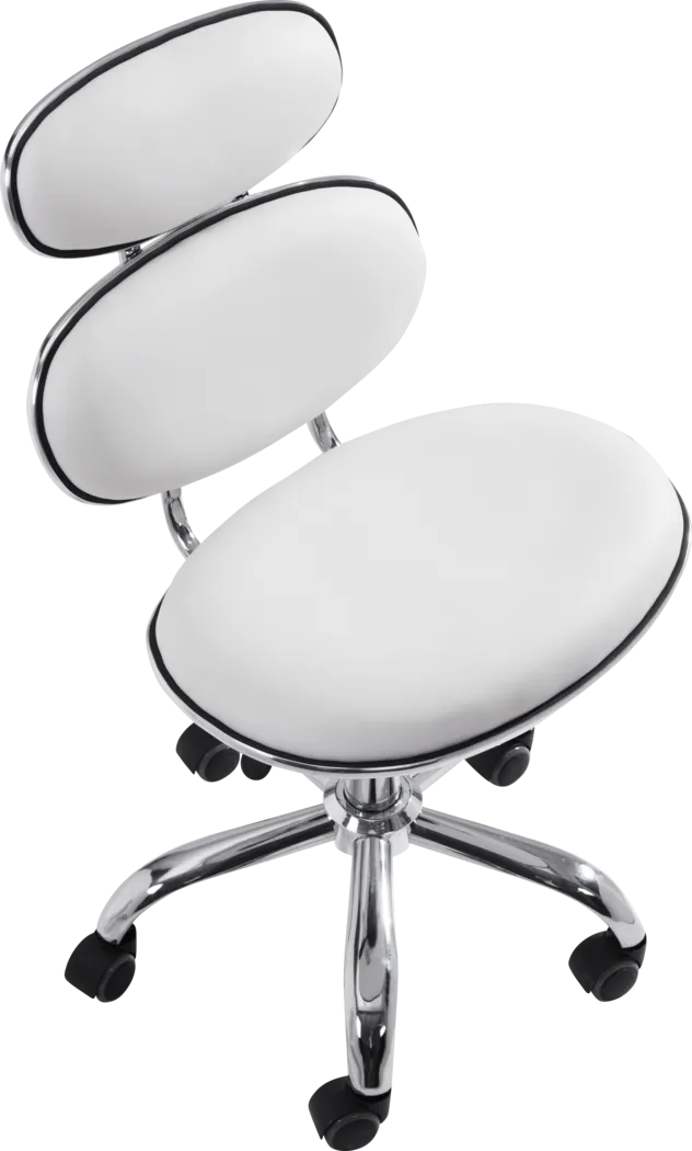 Blossomia White Office Chair - Thumbnail - Image 6