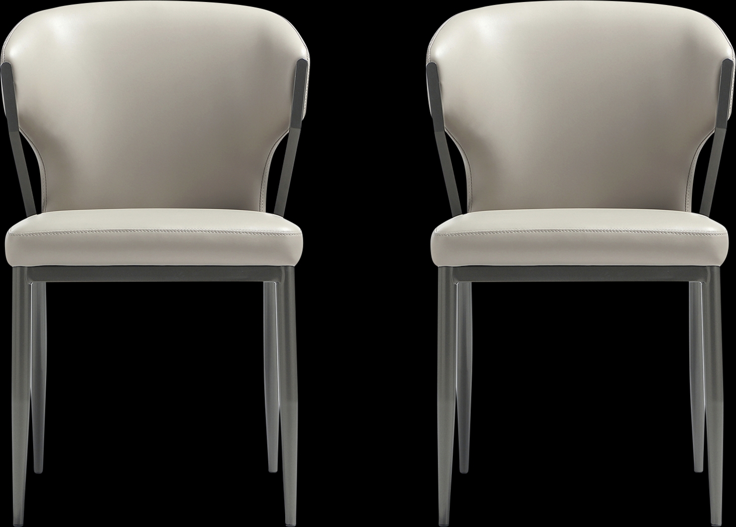 Blossompoint Light Gray Dining Chair, Set of 2 - Thumbnail - Image 1