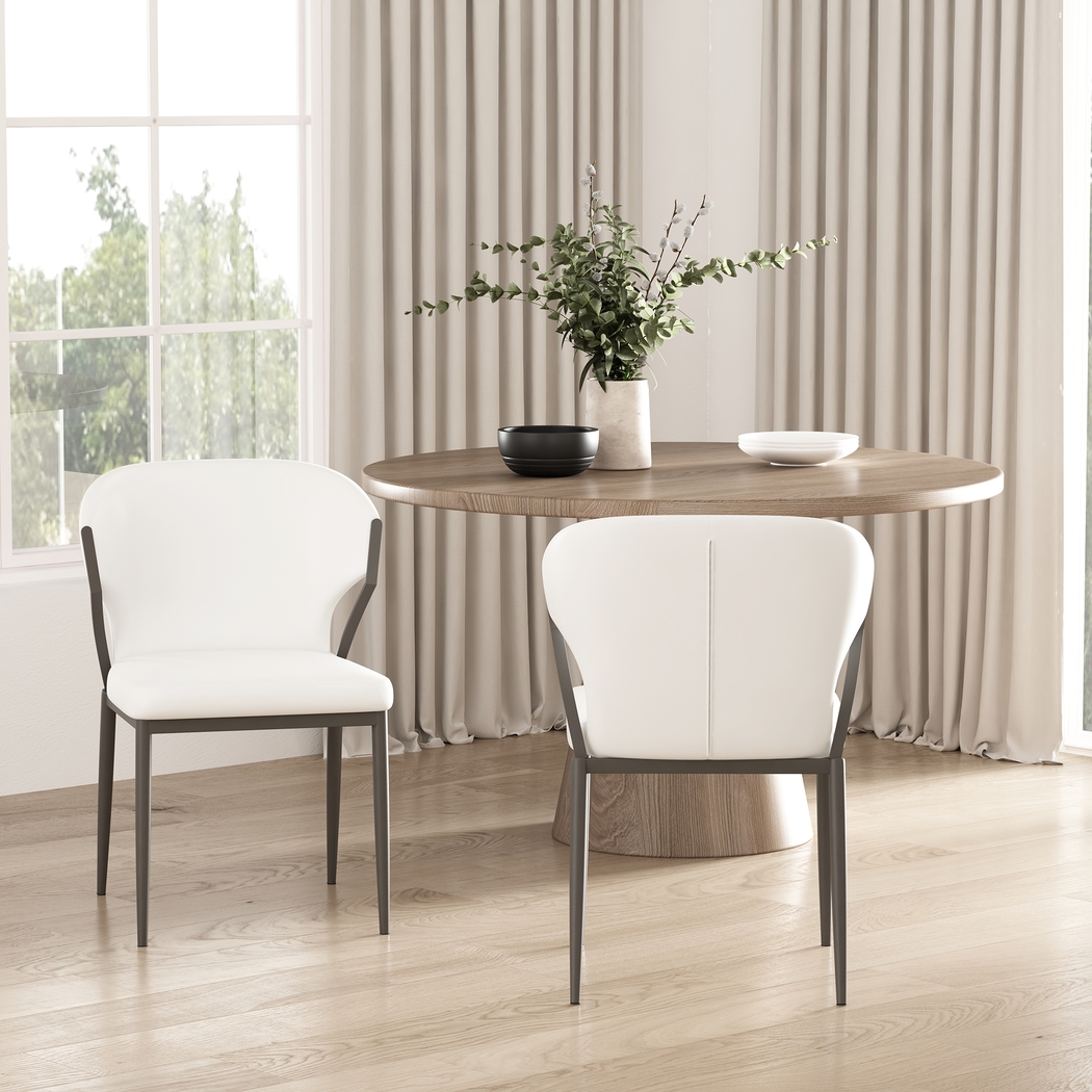 Blossompoint White Dining Chair, Set of 2 - Thumbnail - Image 2