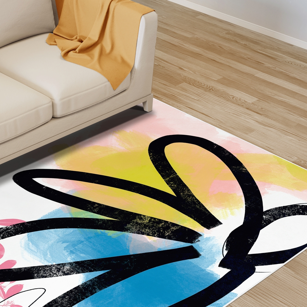 Blossomvale Pink 5' x 7'7 Rug - Thumbnail - Image 3