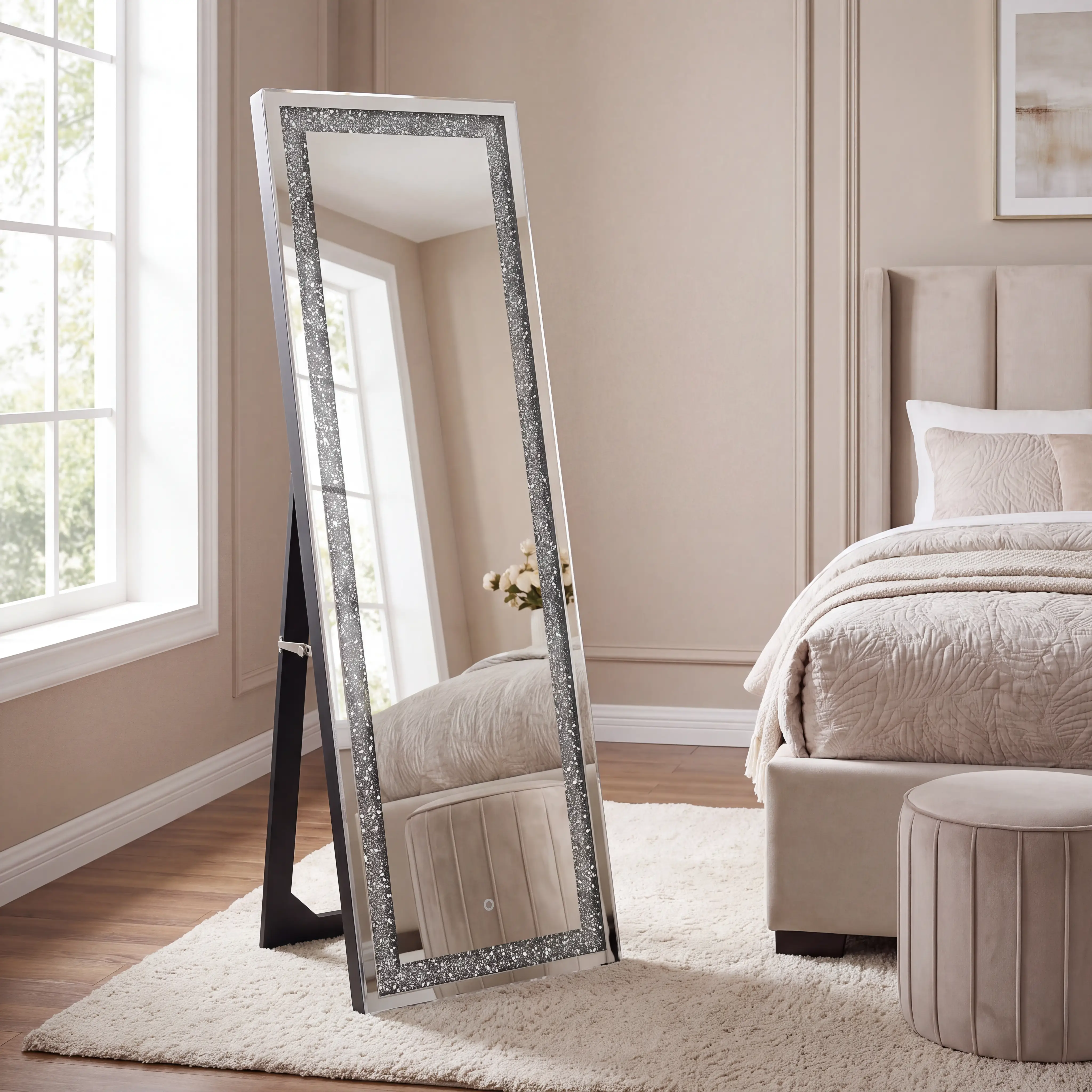Blossomwood Silver Floor Mirror - Thumbnail - Image 3