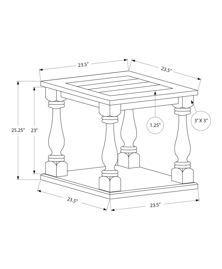 Bloxham Espresso Accent Table - Thumbnail - Image 4