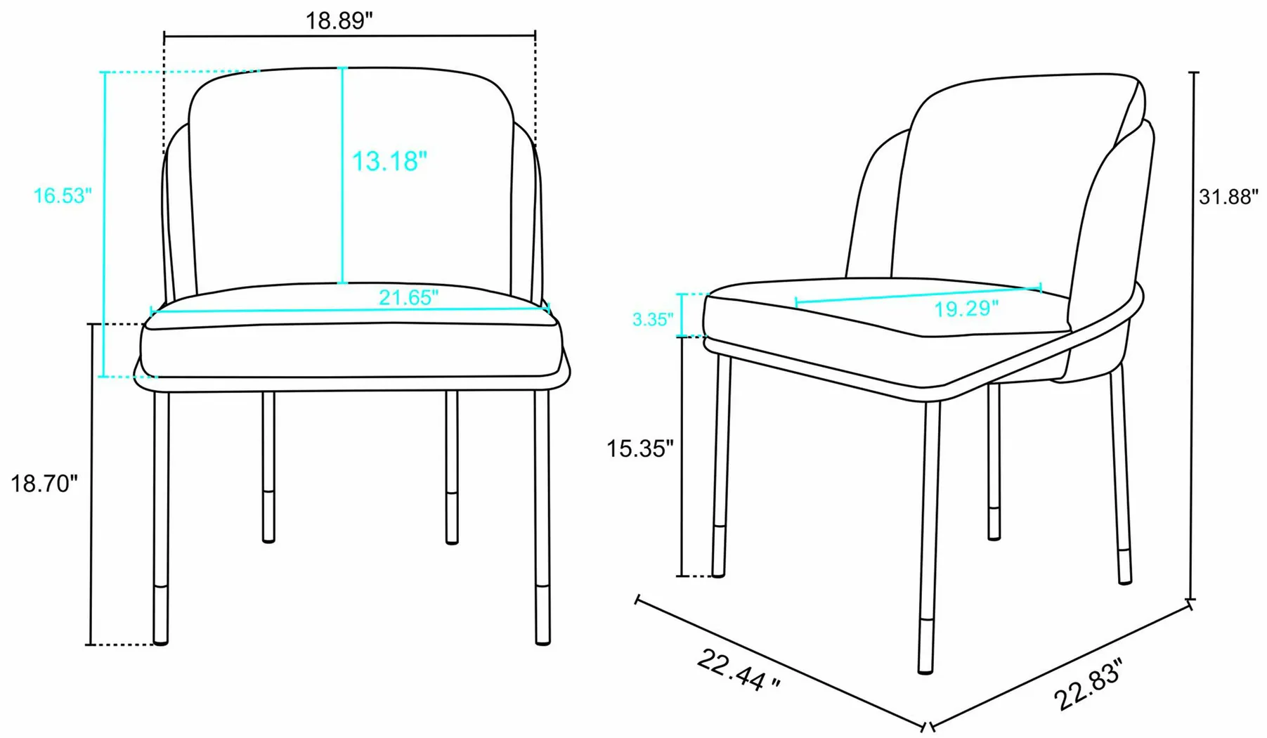Bluebonnett Black and Beige 7 Pc Dining Table Set - Thumbnail - Image 4