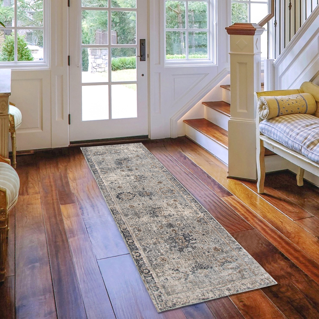 Blueriver Gray 2'6 x 7'10 Runner Rug - Thumbnail - Image 2