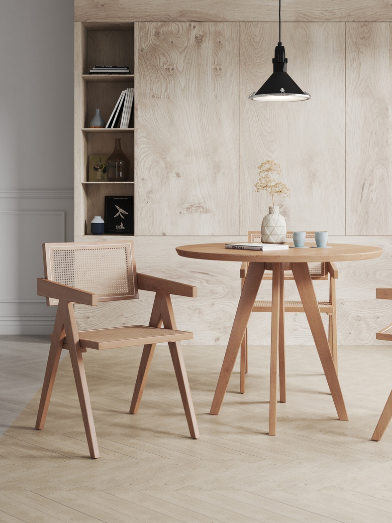 Bluesunny Natural Arm Chair - Thumbnail - Image 2