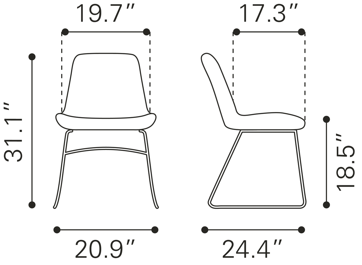 Bluffside Green Dining Chair, Set of 2 - Thumbnail - Image 10