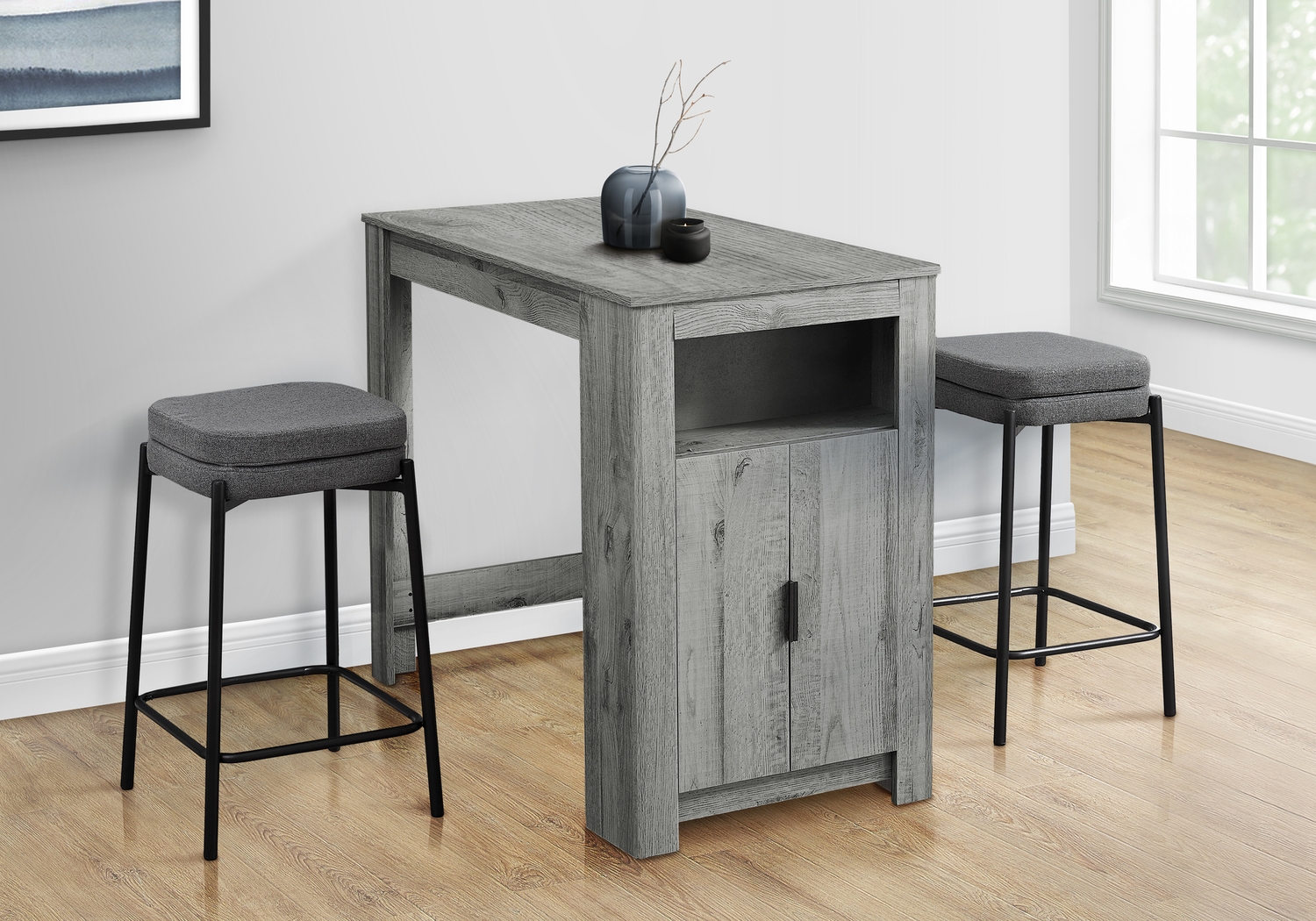 Blusage Gray Counter Height Dining Table - Thumbnail - Image 2