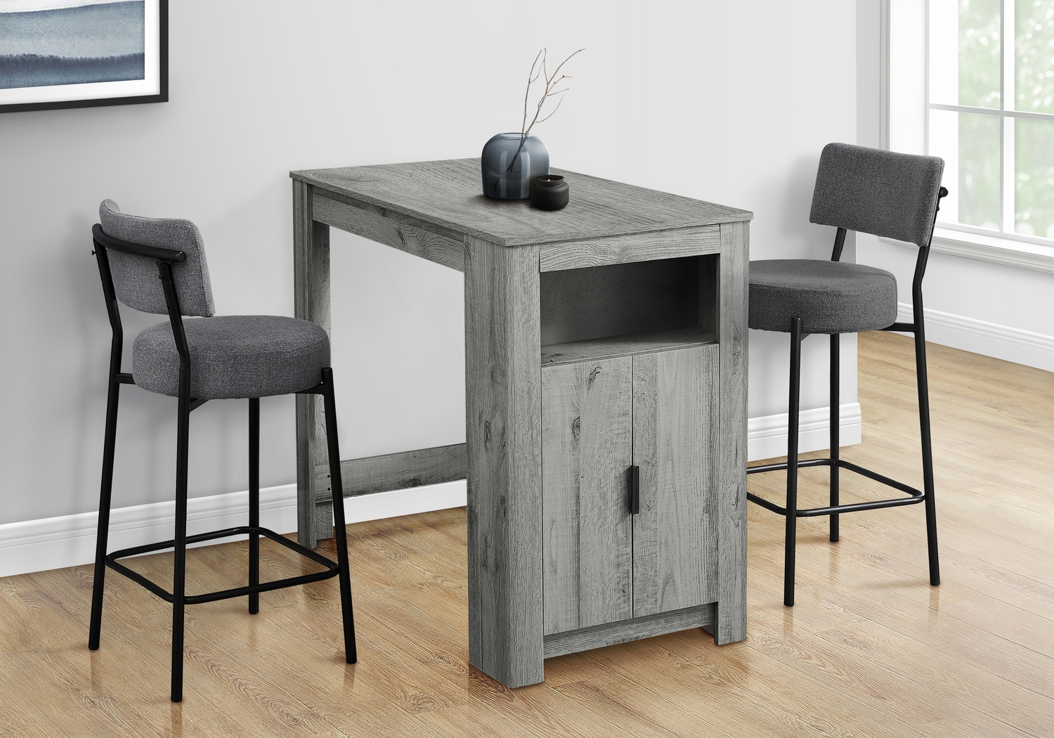 Blusage Gray Counter Height Dining Table - Thumbnail - Image 3