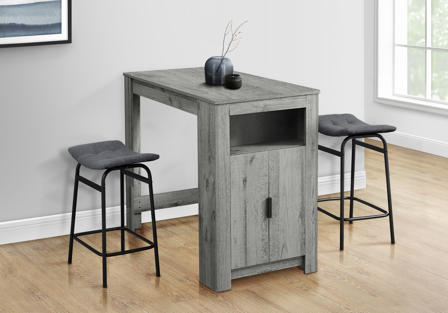 Blusage Gray Counter Height Dining Table - Thumbnail - Image 4