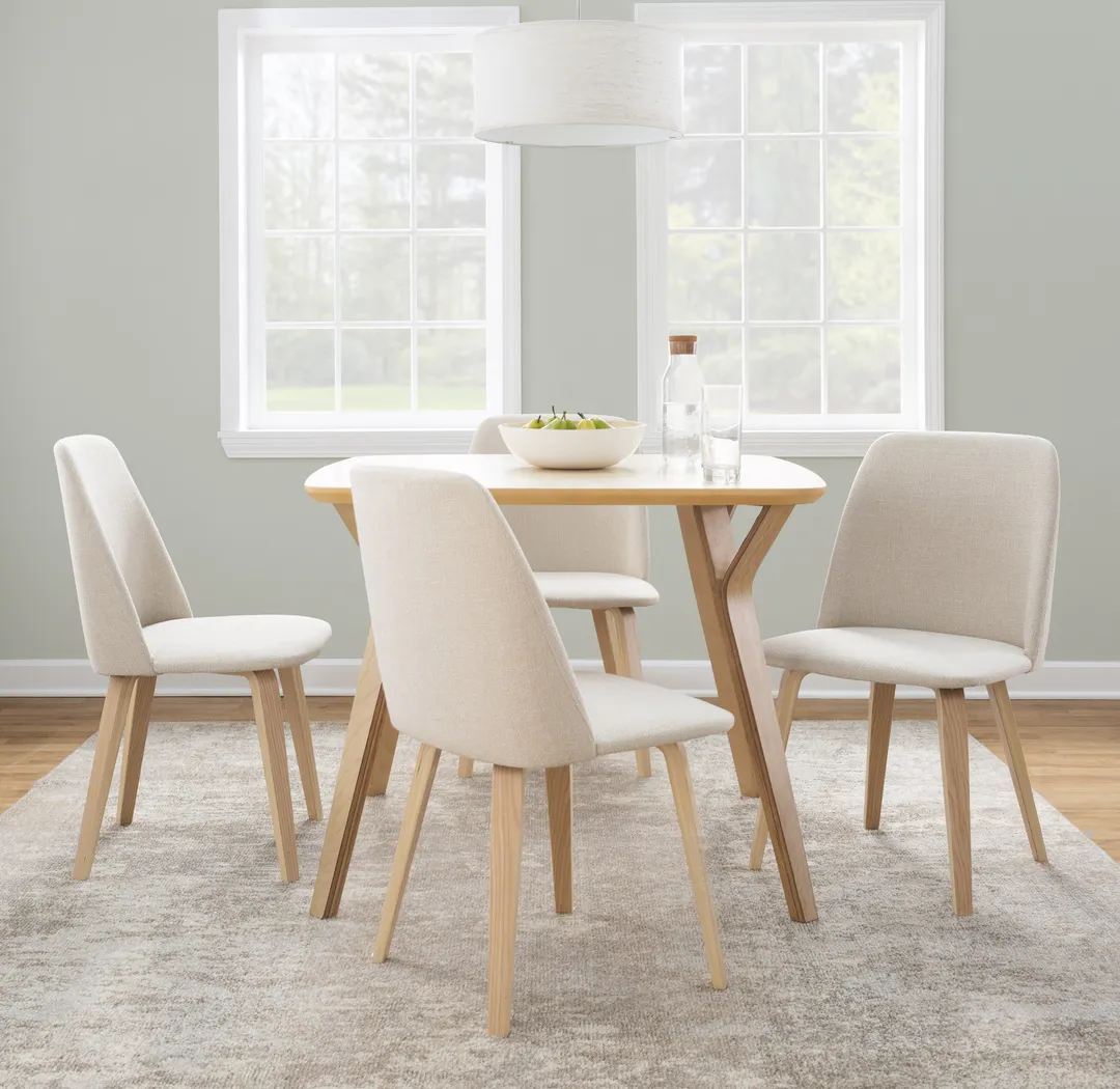 Bluum Cream 5 Pc Dining Set - Thumbnail - Image 2