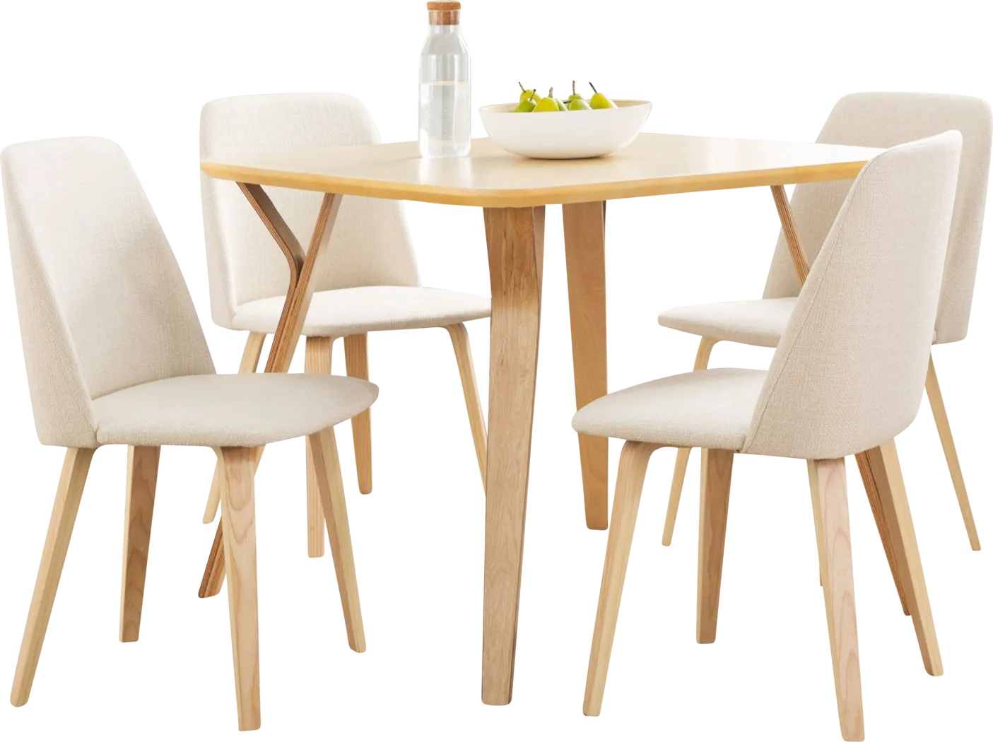 Bluum Cream 5 Pc Dining Set - Thumbnail - Image 1