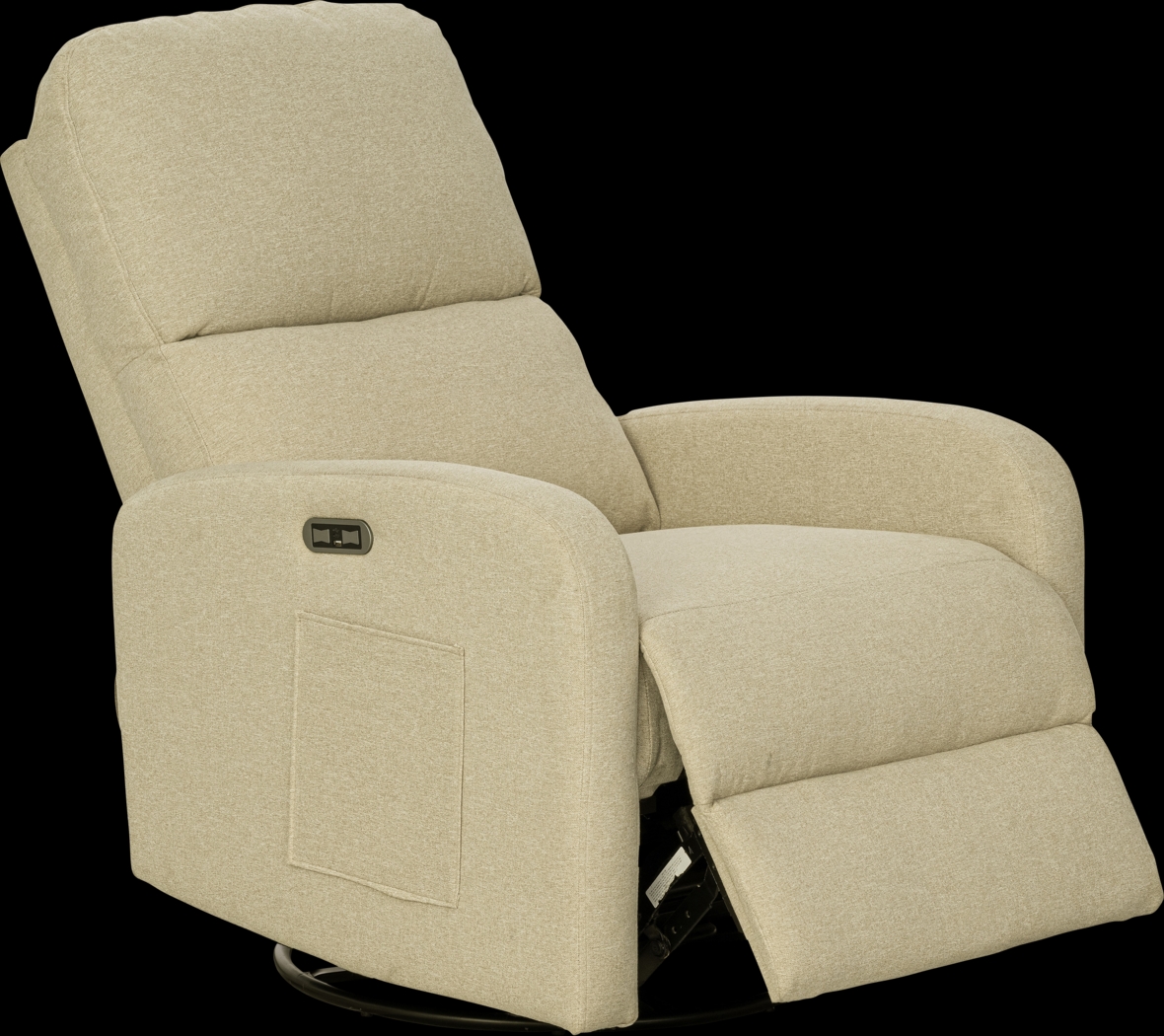 Boardew Beige Power Swivel Recliner - Thumbnail - Image 8