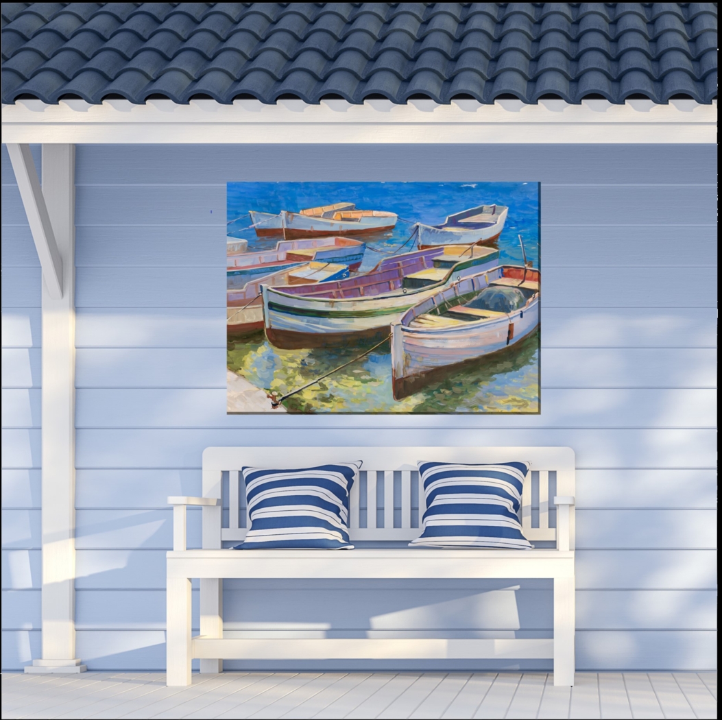 Boats at Bay Outdoor/Indoor Wall Art - Thumbnail - Image 2