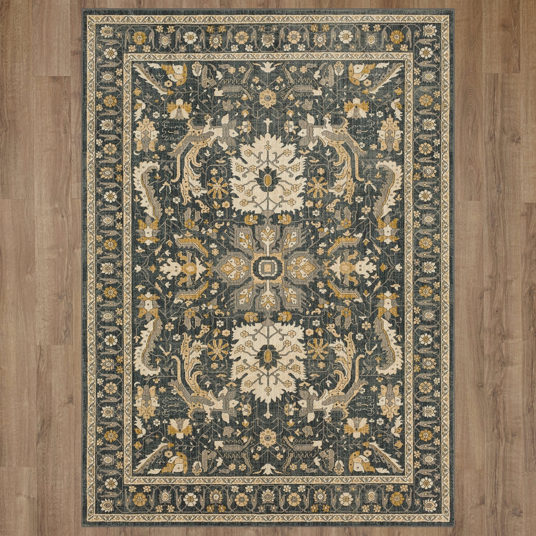 Bobby Berk Amara Blue 5'3 x 7'10 Rug - Thumbnail - Image 5