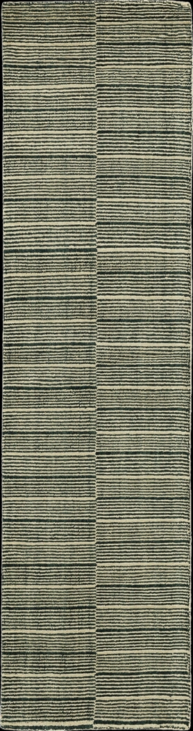 Bobby Berk Broken Stripe Blue 2' x 8' Runner Rug - Thumbnail - Image 1