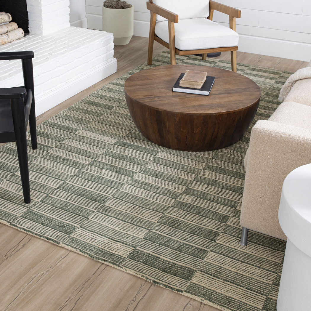 Bobby Berk Broken Stripe Blue 5' x 8' Rug - Thumbnail - Image 3