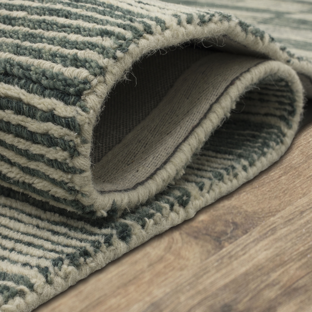 Bobby Berk Broken Stripe Blue 5' x 8' Rug - Thumbnail - Image 5