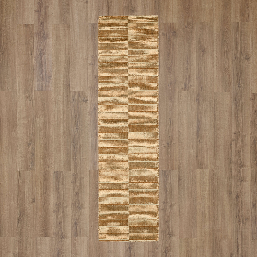Bobby Berk Broken Stripe Brown 2' x 8' Runner Rug - Thumbnail - Image 4