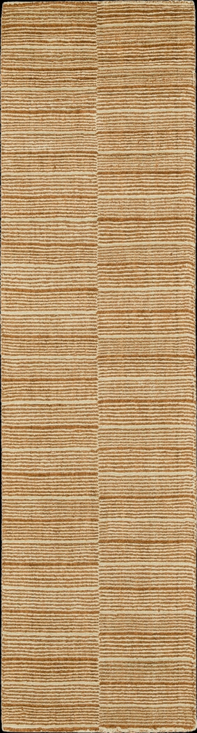 Bobby Berk Broken Stripe Brown 2' x 8' Runner Rug - Thumbnail - Image 1