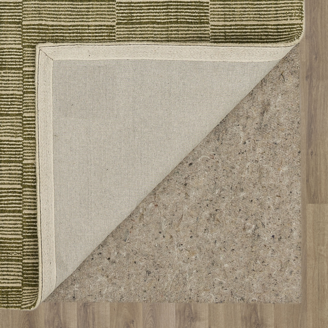 Bobby Berk Broken Stripe Green 2' x 8' Runner Rug - Thumbnail - Image 3
