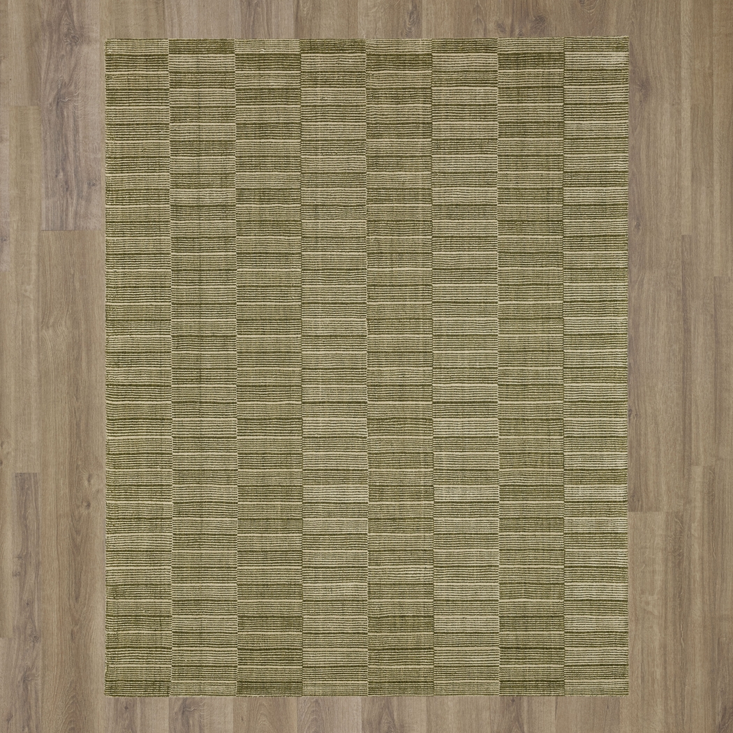 Bobby Berk Broken Stripe Green 5' x 8' Rug - Thumbnail - Image 4